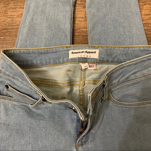 American Apparel | Light Wash Skinny Jeans - Picture 7 of 12